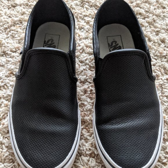 Vans Shoes - Vans Perf Leather Slip-On 8.5 US